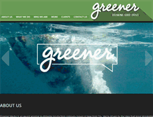 Tablet Screenshot of greenermedia.com